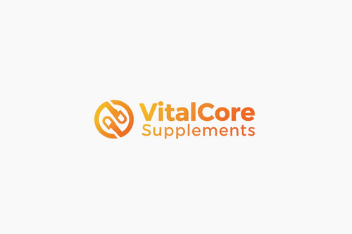 Logo of VitalCore Supplements on a white background
